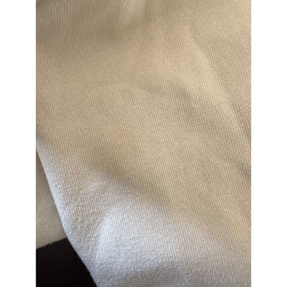 Aviator Nation Smiley Face Full Zip Hoodie Jacket Cream Long Sleeve Size Large - Picture 7 of 15